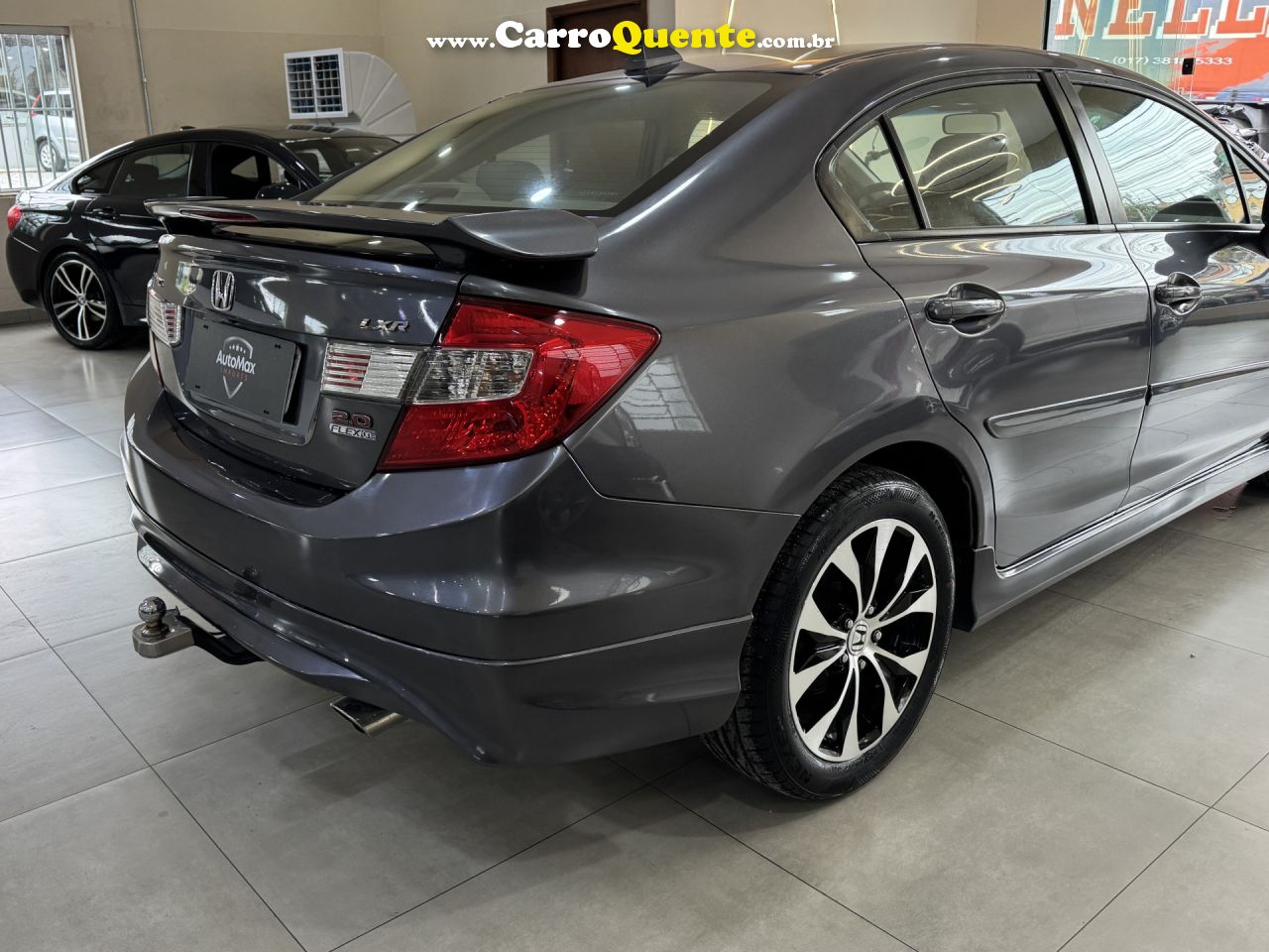 HONDA   CIVIC SEDAN LXR 2.0 FLEXONE 16V AUT. 4P   CINZA 2016 2.0 GASOLINA - Loja