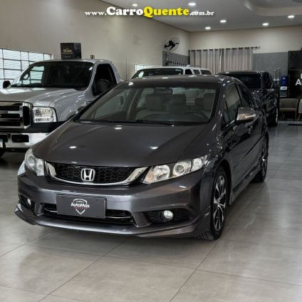 HONDA   CIVIC SEDAN LXR 2.0 FLEXONE 16V AUT. 4P   CINZA 2016 2.0 GASOLINA