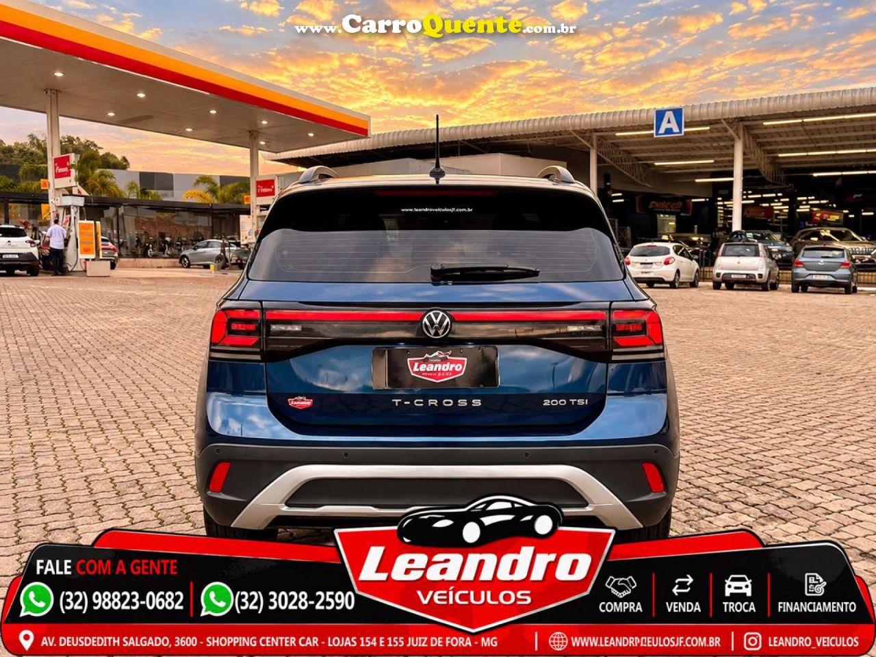 VOLKSWAGEN   T-CROSS 200 TSI 1.0  FLEX 12V 5P AUT.   AZUL 2025 1.0 FLEX - Loja