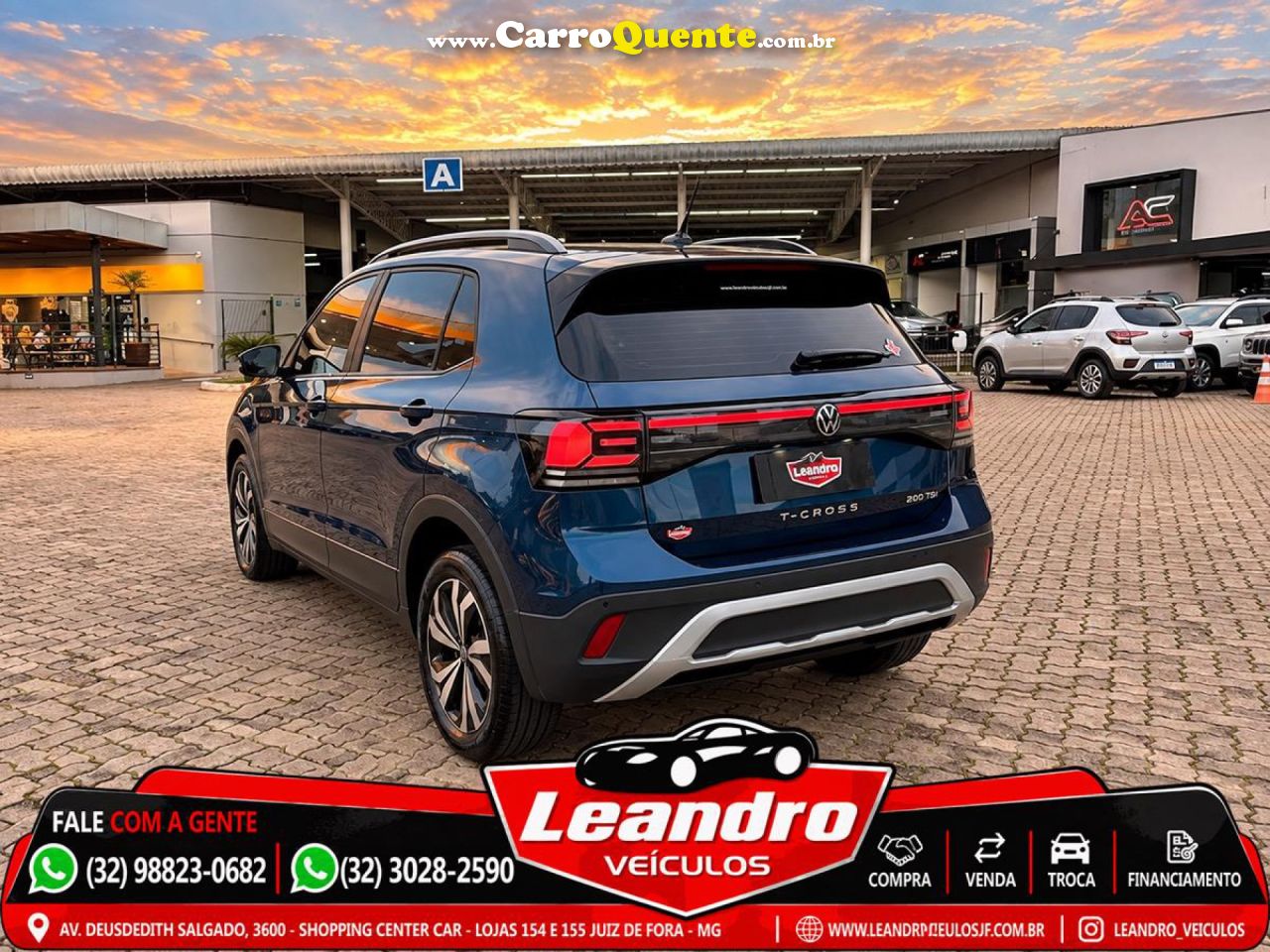 VOLKSWAGEN   T-CROSS 200 TSI 1.0  FLEX 12V 5P AUT.   AZUL 2025 1.0 FLEX - Loja