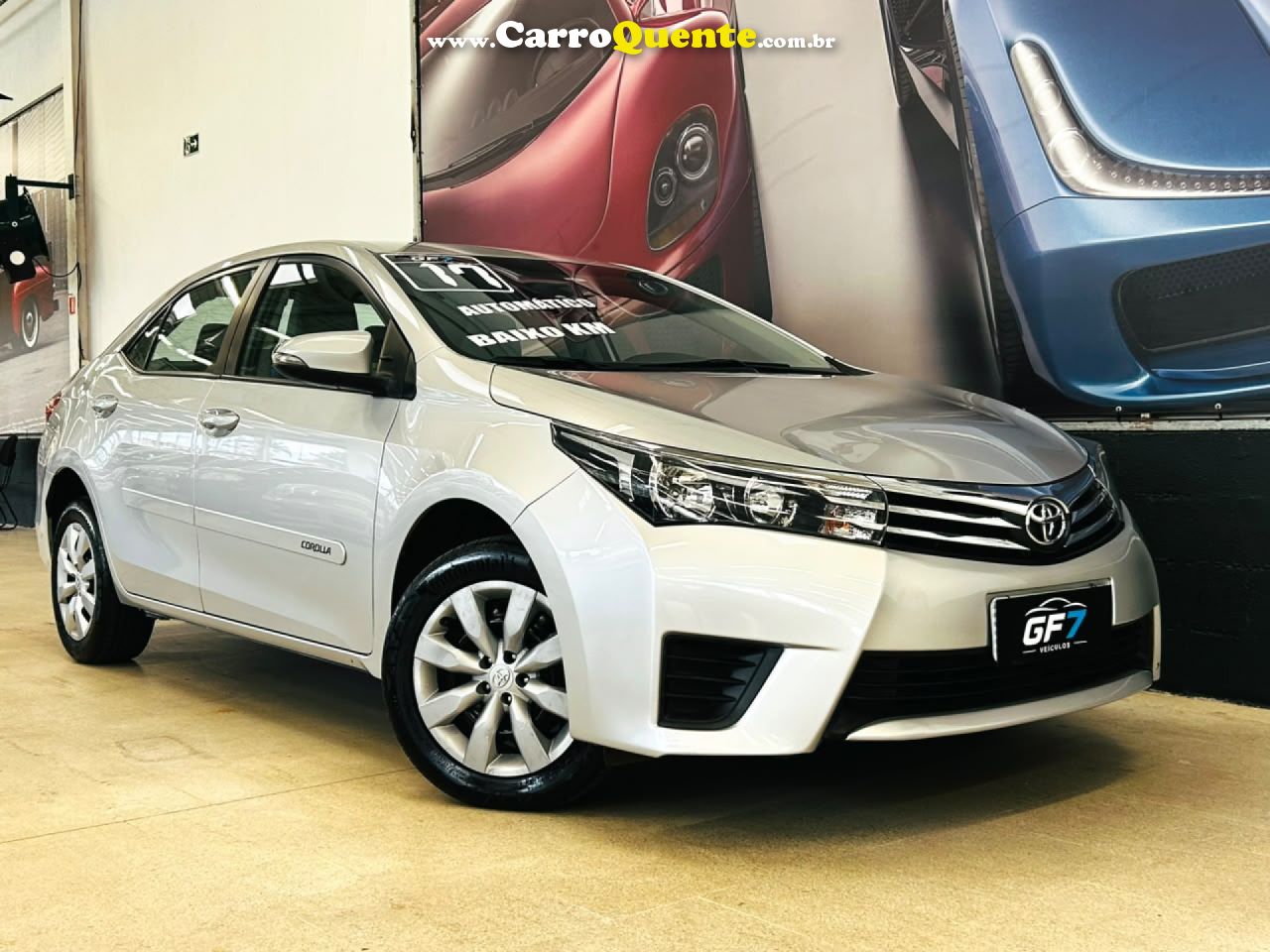 TOYOTA   COROLLA GLI 1.8 FLEX 16V  AUT.   PRATA 2017 1.8 FLEX - Loja
