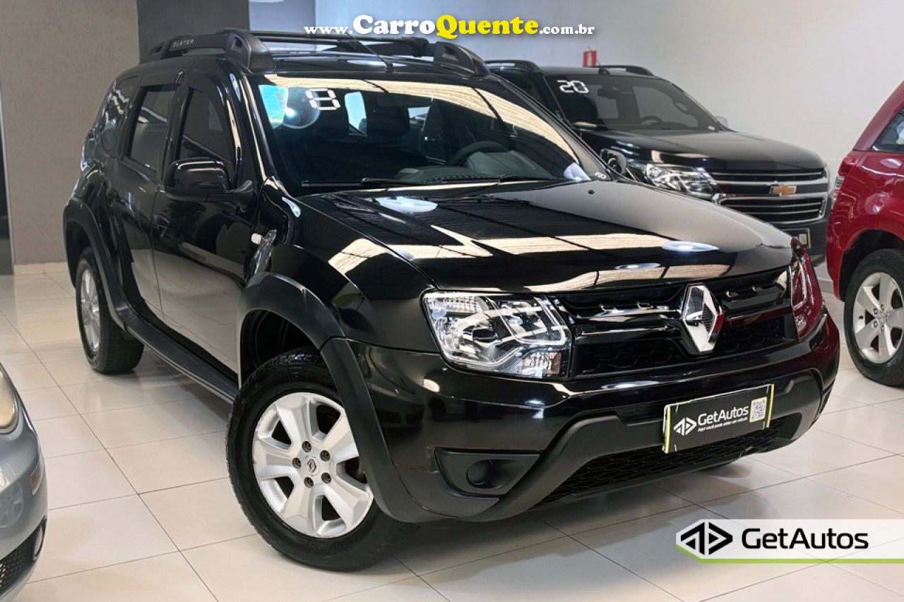 RENAULT   DUSTER AUTHENT. 1.6 FLEX 16V AUT.(PCD)   PRETO 2018 1.6 FLEX - Loja