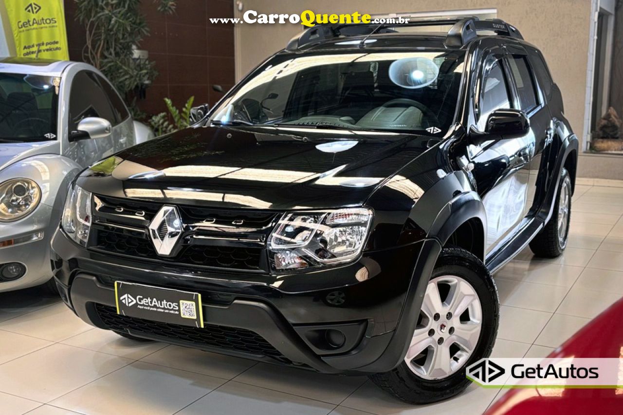 RENAULT   DUSTER AUTHENT. 1.6 FLEX 16V AUT.(PCD)   PRETO 2018 1.6 FLEX - Loja