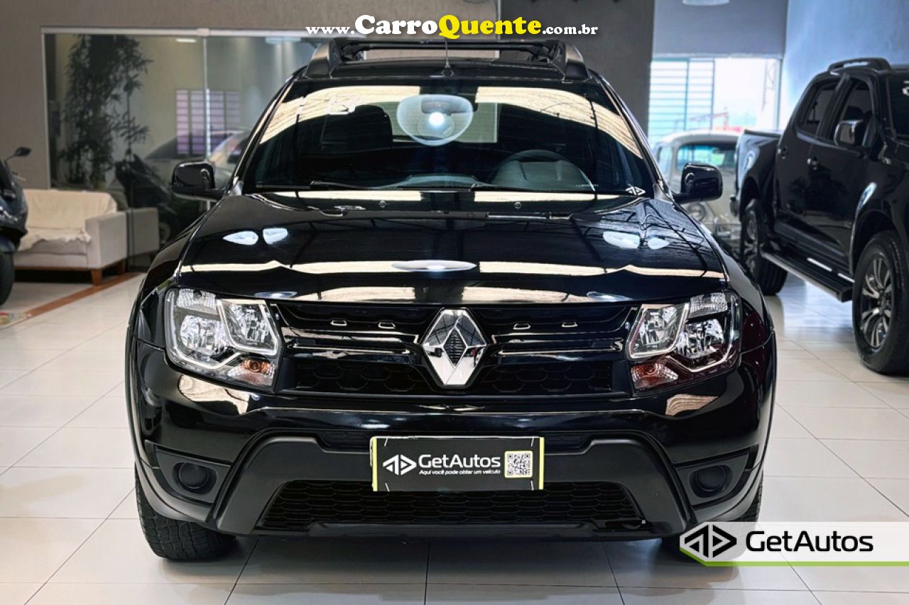 RENAULT   DUSTER AUTHENT. 1.6 FLEX 16V AUT.(PCD)   PRETO 2018 1.6 FLEX - Loja