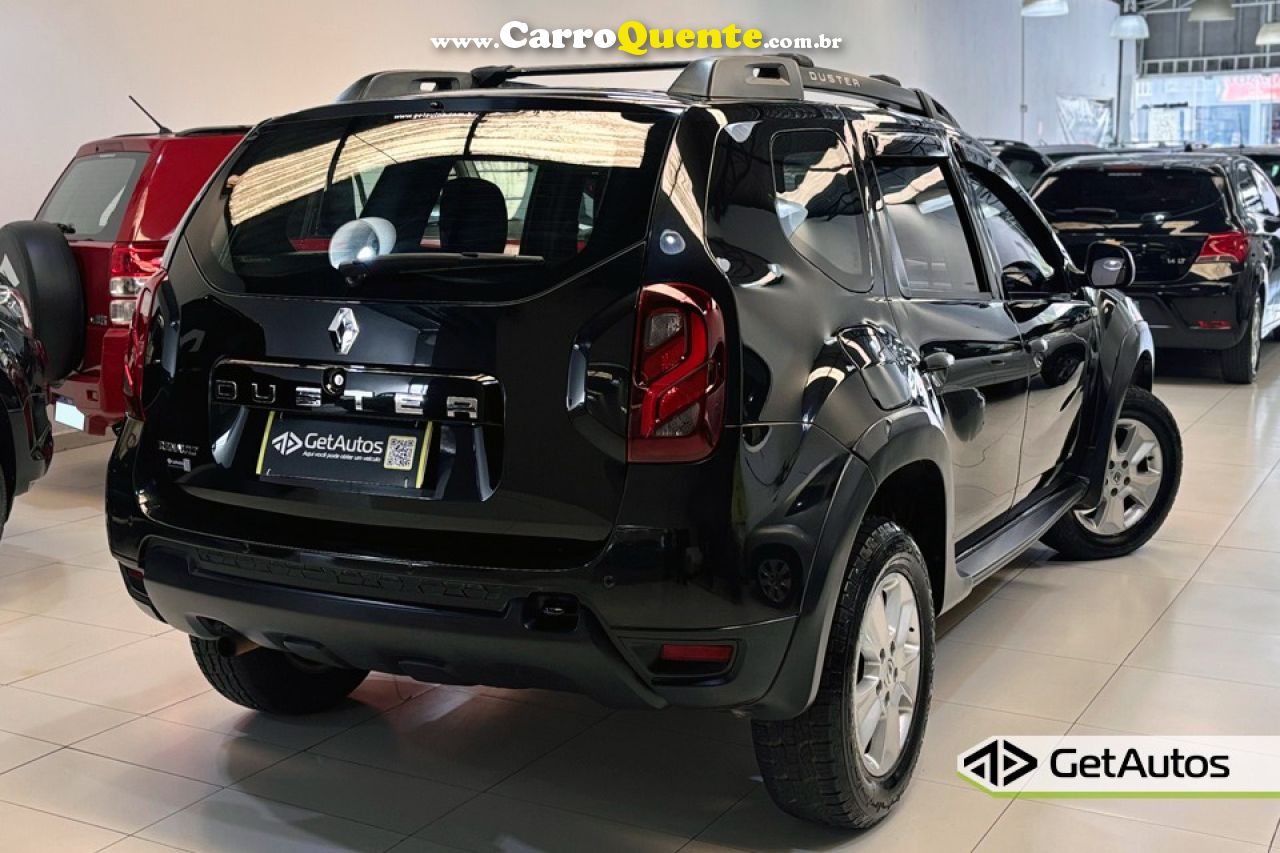 RENAULT   DUSTER AUTHENT. 1.6 FLEX 16V AUT.(PCD)   PRETO 2018 1.6 FLEX - Loja
