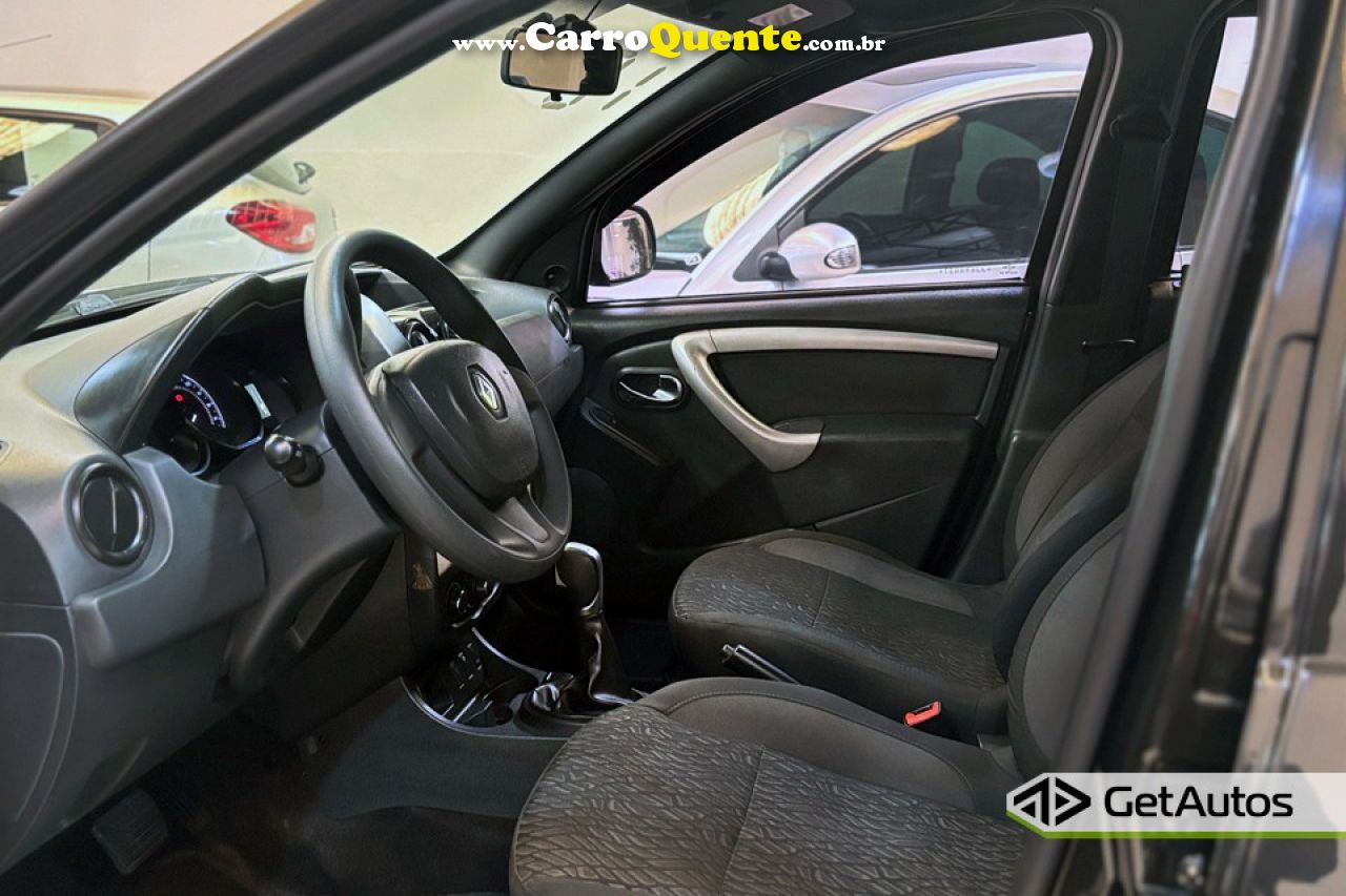 RENAULT   DUSTER AUTHENT. 1.6 FLEX 16V AUT.(PCD)   PRETO 2018 1.6 FLEX - Loja