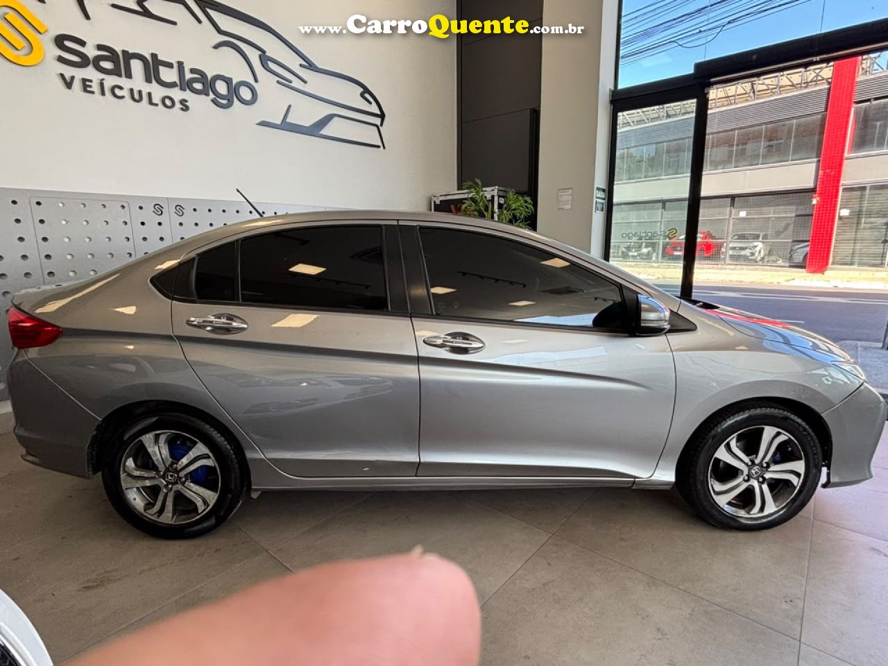 HONDA   CITY SEDAN EX 1.5 FLEX 16V 4P AUT.   CINZA 2015 1.5 FLEX - Loja