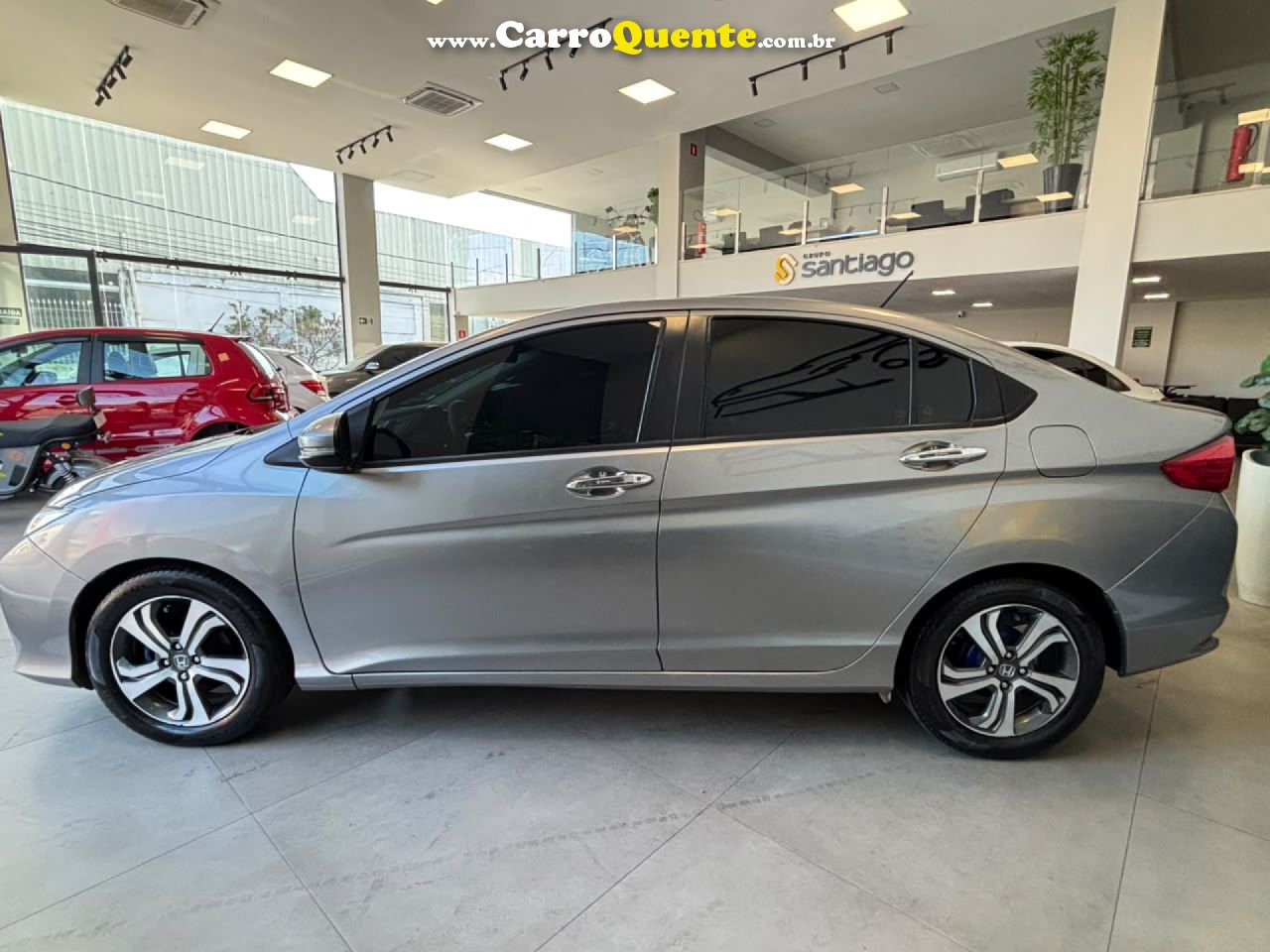 HONDA   CITY SEDAN EX 1.5 FLEX 16V 4P AUT.   CINZA 2015 1.5 FLEX - Loja