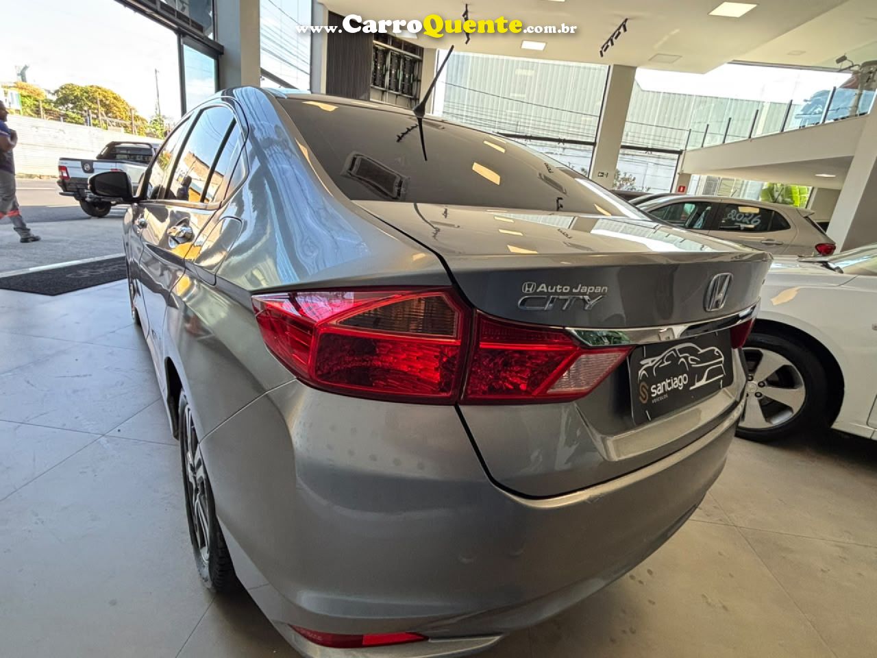 HONDA   CITY SEDAN EX 1.5 FLEX 16V 4P AUT.   CINZA 2015 1.5 FLEX - Loja
