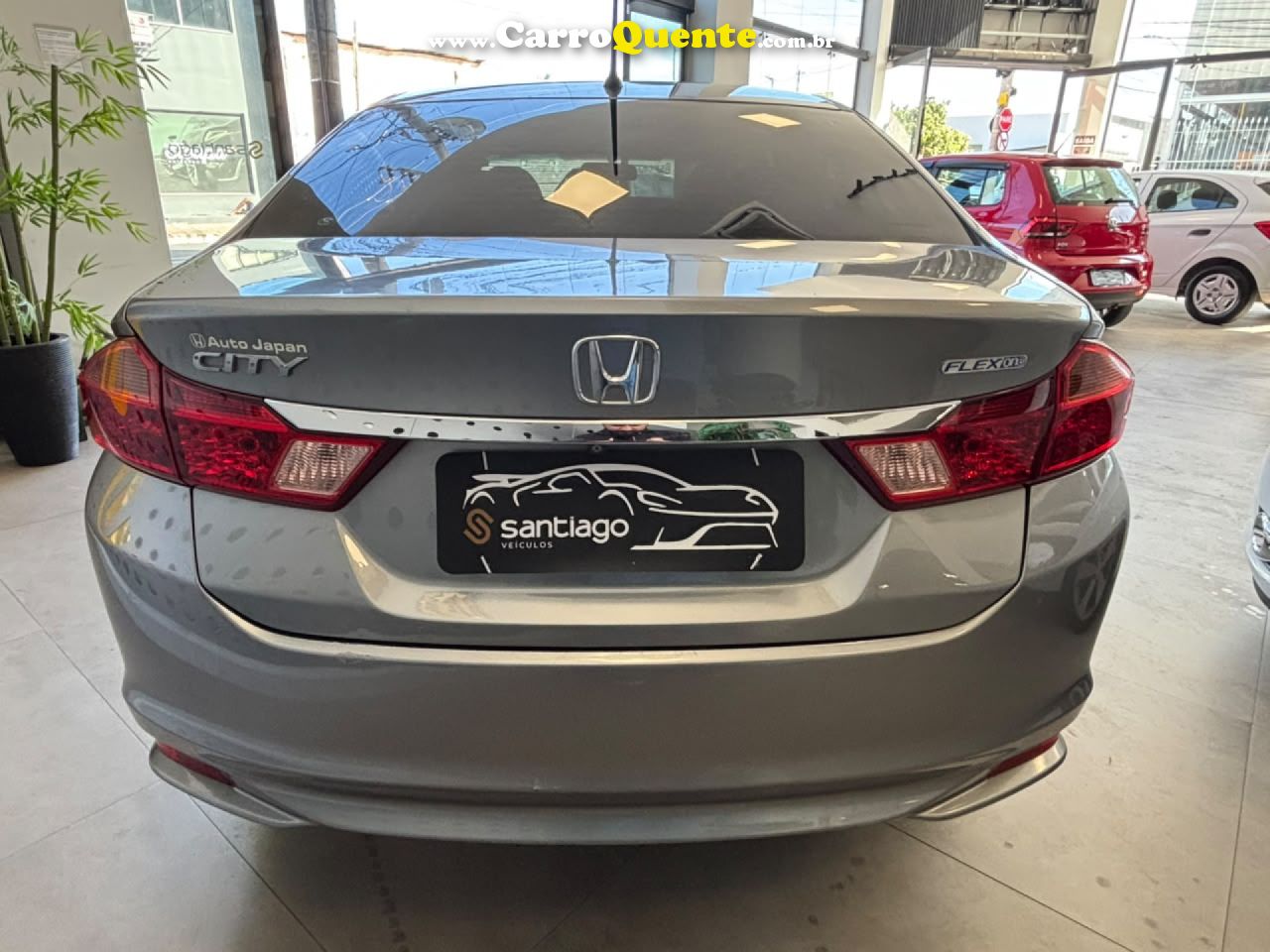 HONDA   CITY SEDAN EX 1.5 FLEX 16V 4P AUT.   CINZA 2015 1.5 FLEX - Loja