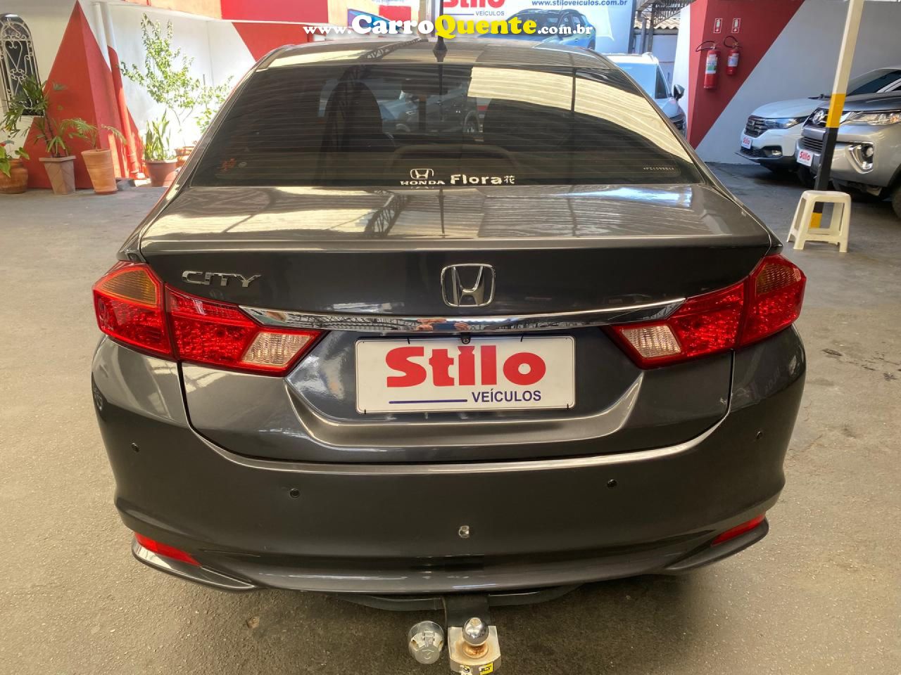 HONDA   CITY SEDAN LX 1.5 FLEX 16V 4P AUT.   CINZA 2015 1.5 FLEX - Loja