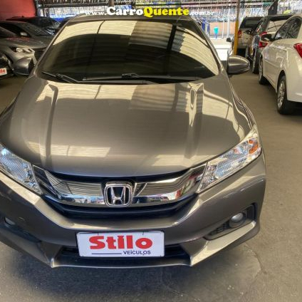 HONDA   CITY SEDAN LX 1.5 FLEX 16V 4P AUT.   CINZA 2015 1.5 FLEX