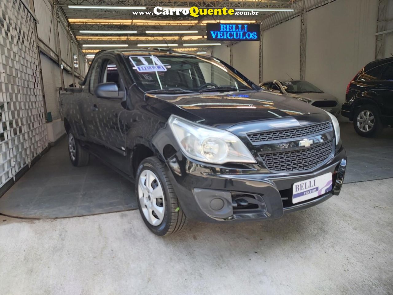 CHEVROLET   MONTANA LS 1.4 ECONOFLEX 8V 2P   PRETO 2011 1.4 FLEX - Loja