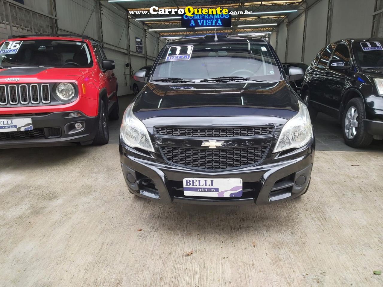 CHEVROLET   MONTANA LS 1.4 ECONOFLEX 8V 2P   PRETO 2011 1.4 FLEX - Loja