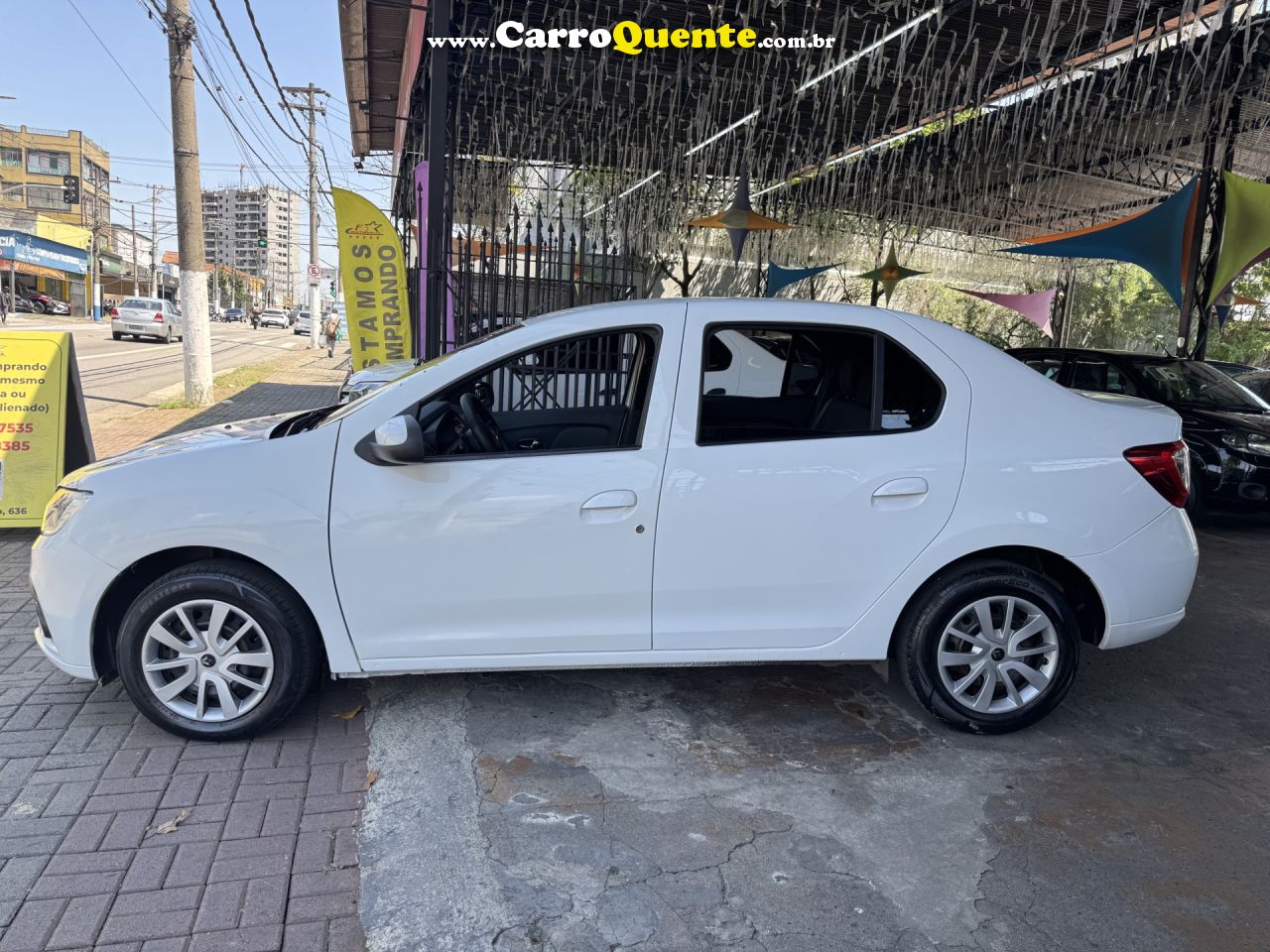 RENAULT   LOGAN ZEN FLEX 1.6 16V 4P AUT.   BRANCO 2021 1.6 FLEX - Loja