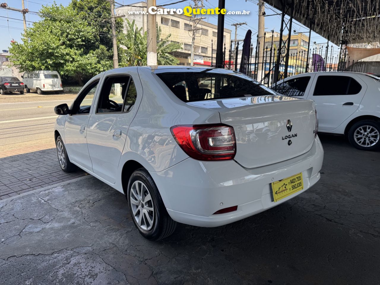 RENAULT   LOGAN ZEN FLEX 1.6 16V 4P AUT.   BRANCO 2021 1.6 FLEX - Loja