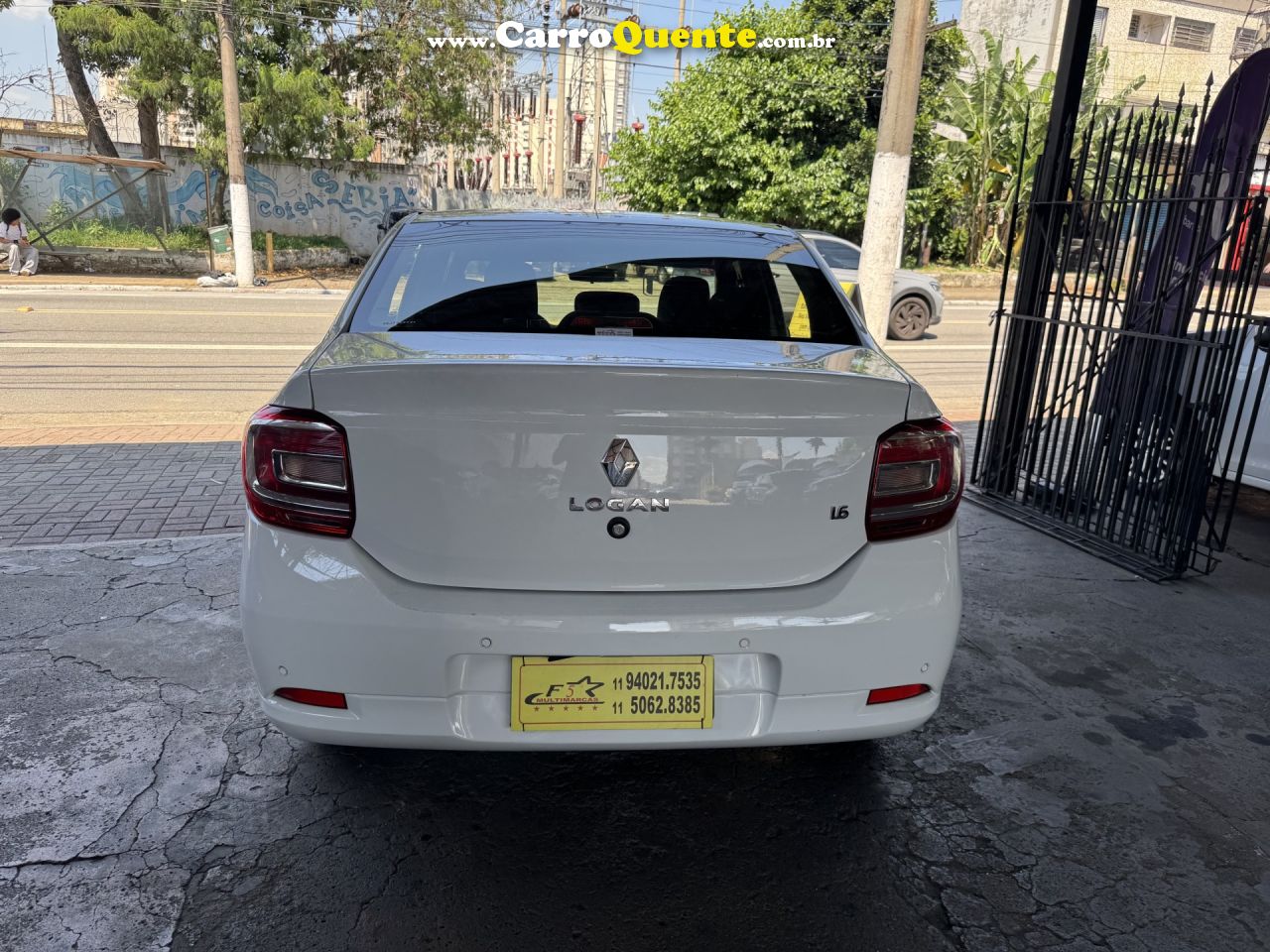 RENAULT   LOGAN ZEN FLEX 1.6 16V 4P AUT.   BRANCO 2021 1.6 FLEX - Loja