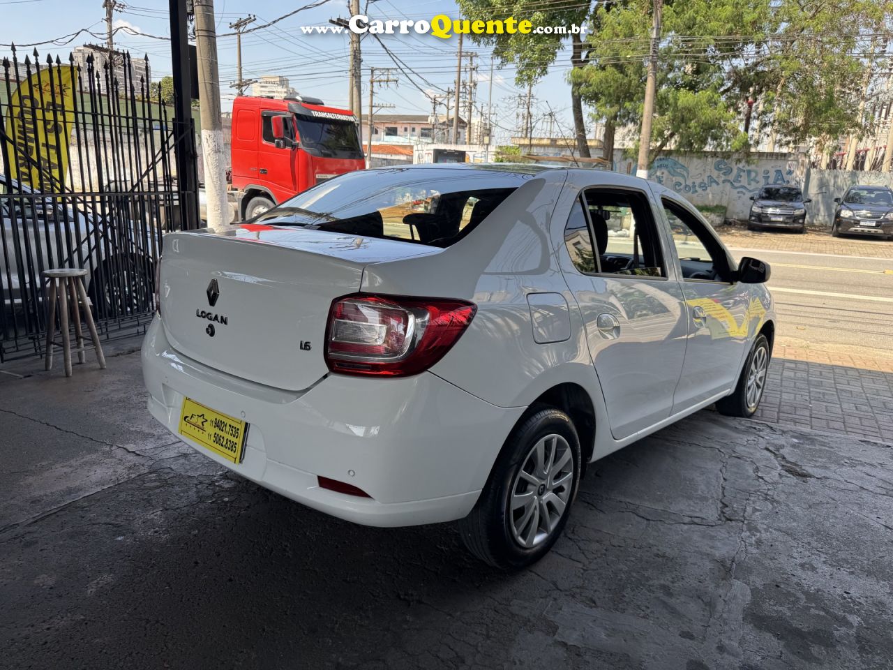 RENAULT   LOGAN ZEN FLEX 1.6 16V 4P AUT.   BRANCO 2021 1.6 FLEX - Loja