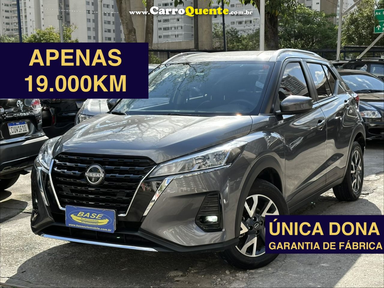 NISSAN   KICKS SENSE 1.6 16V FLEX AUT.   CINZA 2024 1.6 FLEX - Loja