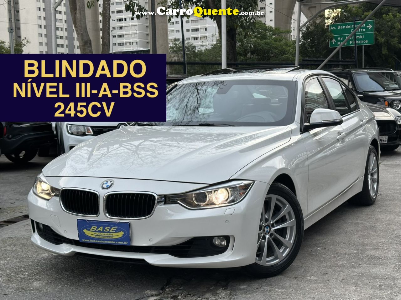 BMW   328IA 2.0 TB2.0 TB FLEX 16V 4P   BRANCO 2014 2.0 GASOLINA - Loja