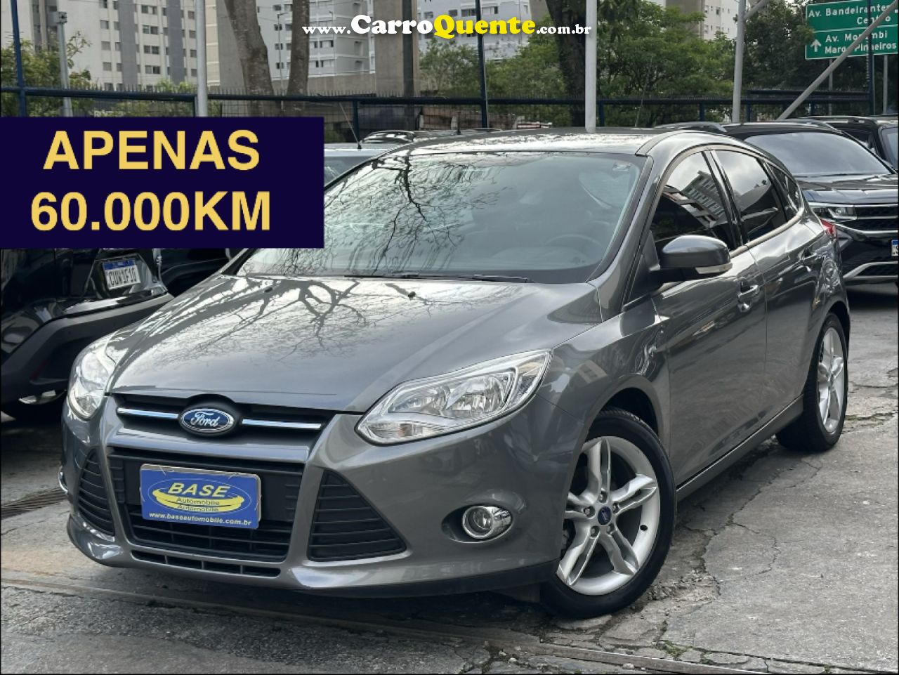 FORD   FOCUS 2.0 16VSESE PLUS FLEX 5P AUT.   CINZA 2015 2.0 FLEX - Loja