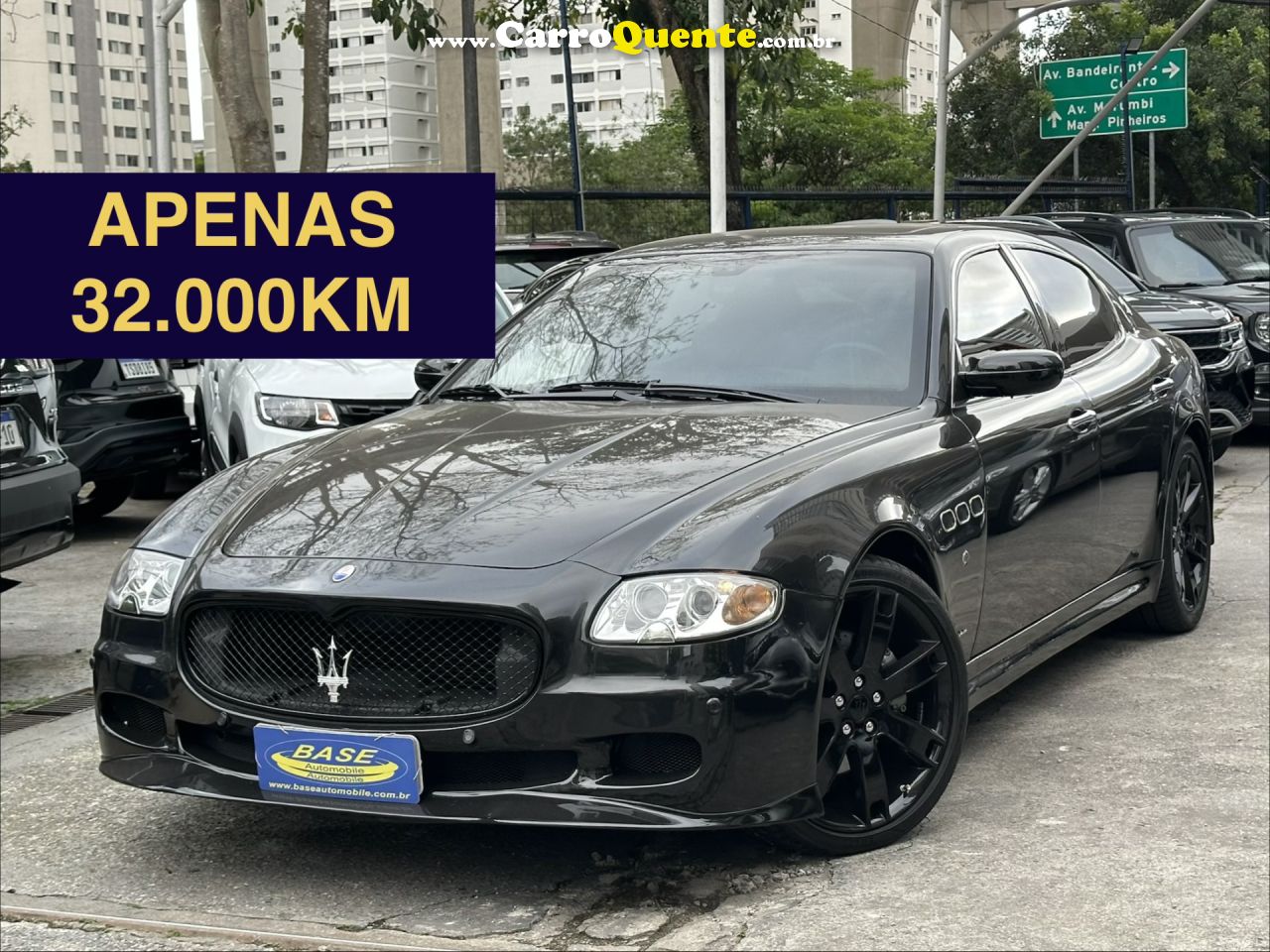 MASERATI   QUATTROPORTE SPORT 4.2 32V 400CV430CV   PRETO 2007 4.2 GASOLINA - Loja