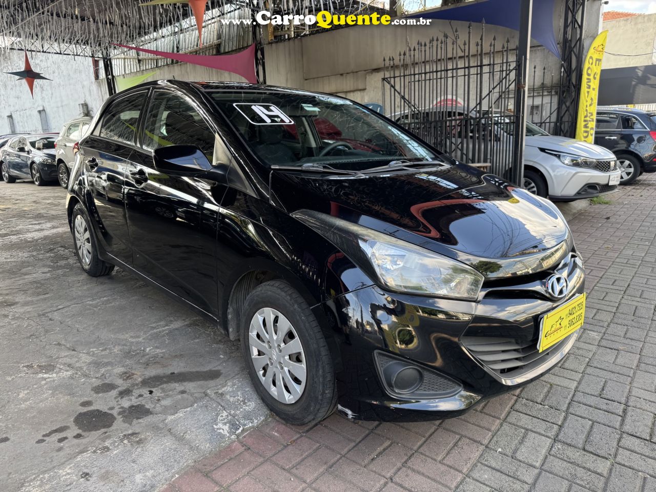 HYUNDAI   HB20 C.C.PLUSC.STYLE 1.6 FLEX 16V MEC.   PRETO 2014 1.6 FLEX - Loja