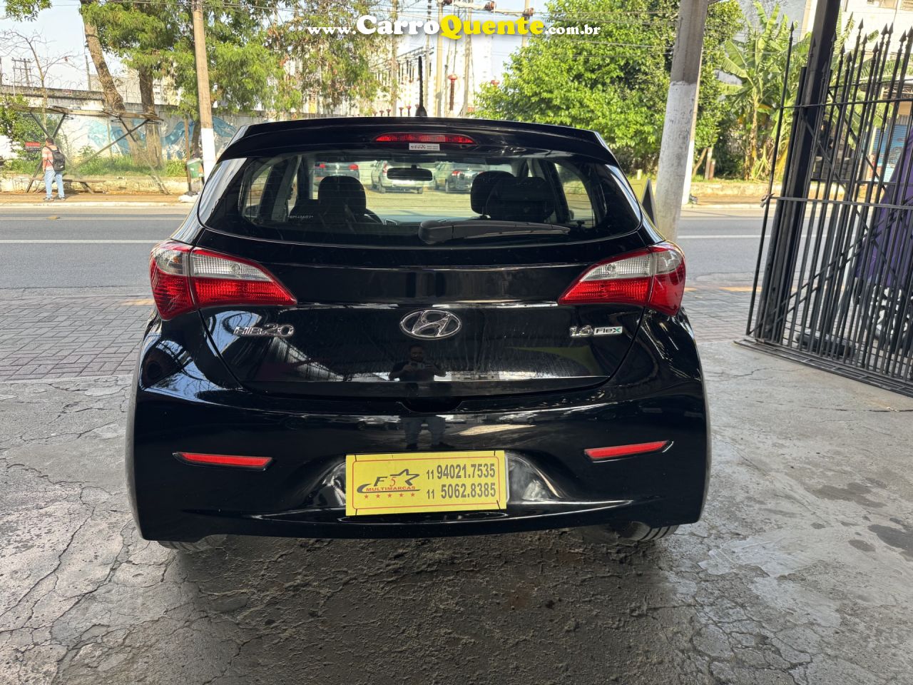 HYUNDAI   HB20 C.C.PLUSC.STYLE 1.6 FLEX 16V MEC.   PRETO 2014 1.6 FLEX - Loja