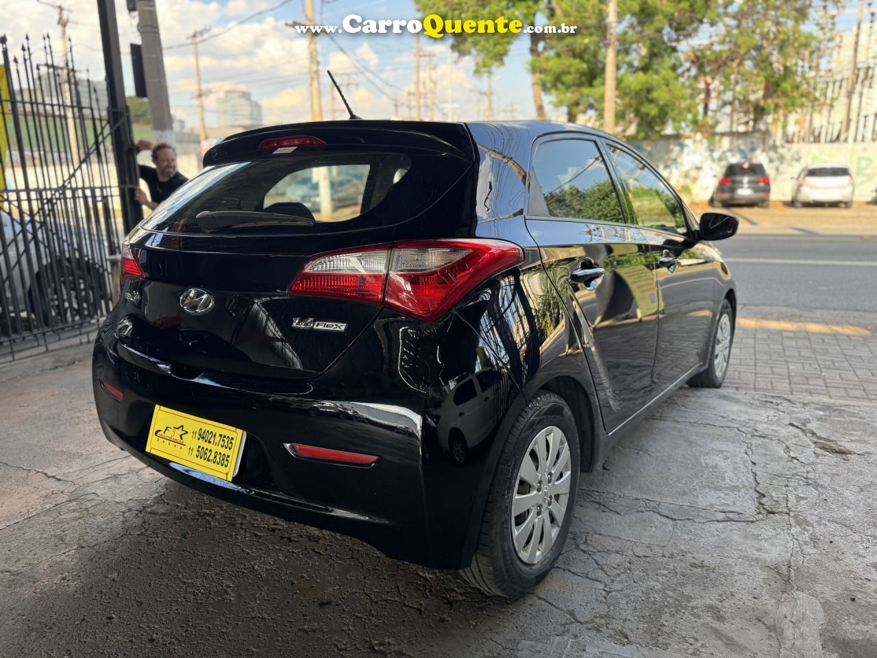 HYUNDAI   HB20 C.C.PLUSC.STYLE 1.6 FLEX 16V MEC.   PRETO 2014 1.6 FLEX - Loja