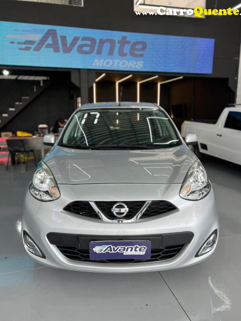 NISSAN   MARCH SL 1.6 16V FLEXSTART 5P MEC.   PRATA 2017 1.6 GASOLINA - Loja