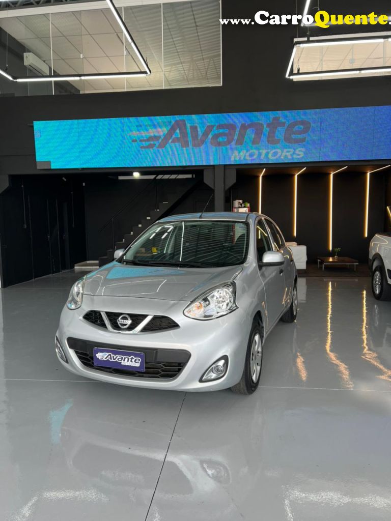 NISSAN   MARCH SL 1.6 16V FLEXSTART 5P MEC.   PRATA 2017 1.6 GASOLINA - Loja