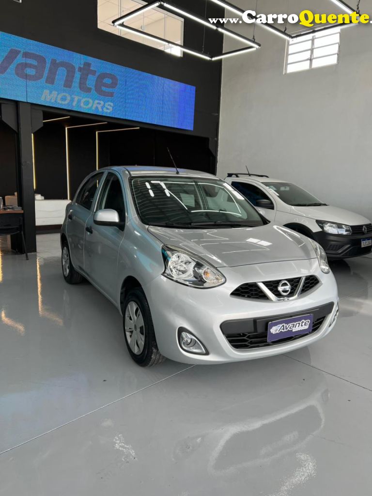 NISSAN   MARCH SL 1.6 16V FLEXSTART 5P MEC.   PRATA 2017 1.6 GASOLINA - Loja