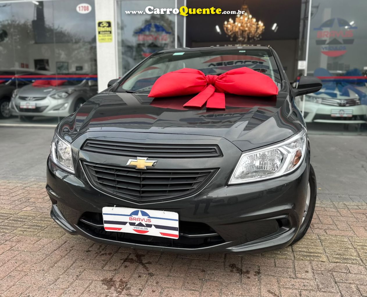CHEVROLET   ONIX HATCH LS 1.0 8V FLEXPOWER 5P MEC.   CINZA 2016 1.0 FLEX - Loja
