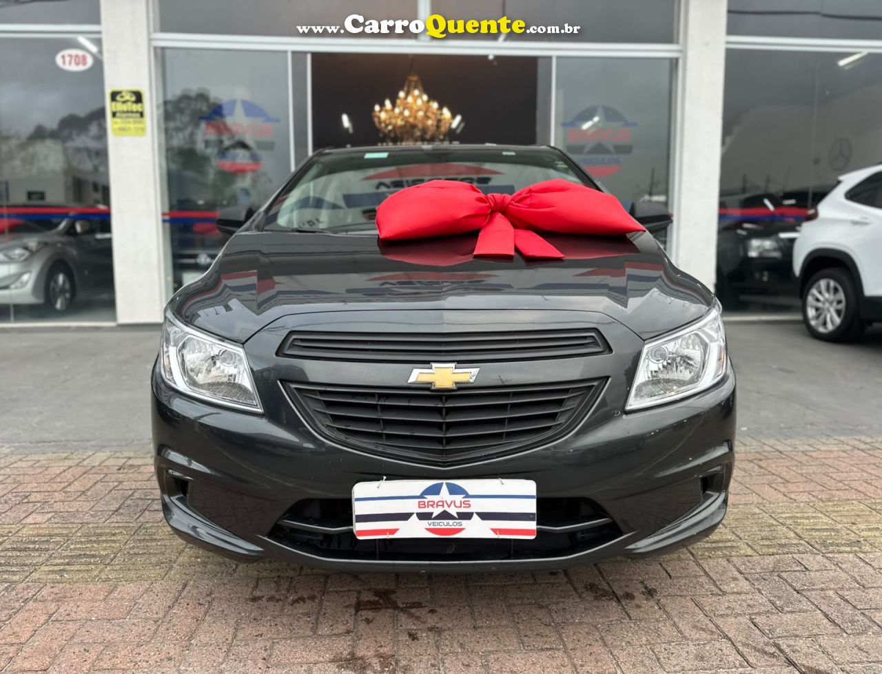 CHEVROLET   ONIX HATCH LS 1.0 8V FLEXPOWER 5P MEC.   CINZA 2016 1.0 FLEX - Loja