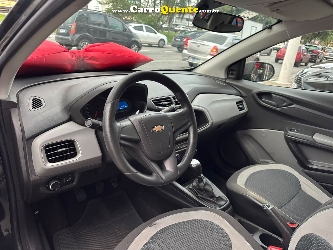 CHEVROLET   ONIX HATCH LS 1.0 8V FLEXPOWER 5P MEC.   CINZA 2016 1.0 FLEX - Loja