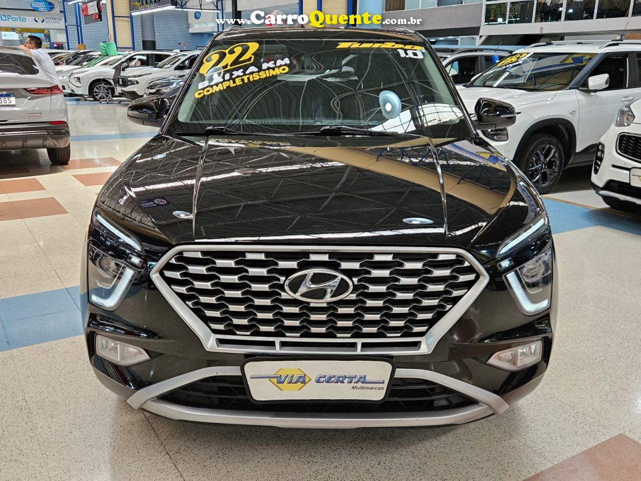 HYUNDAI CRETA 1.0 TURBO LIMITED * C/ 51.400 KM APENAS * 2022 - Loja