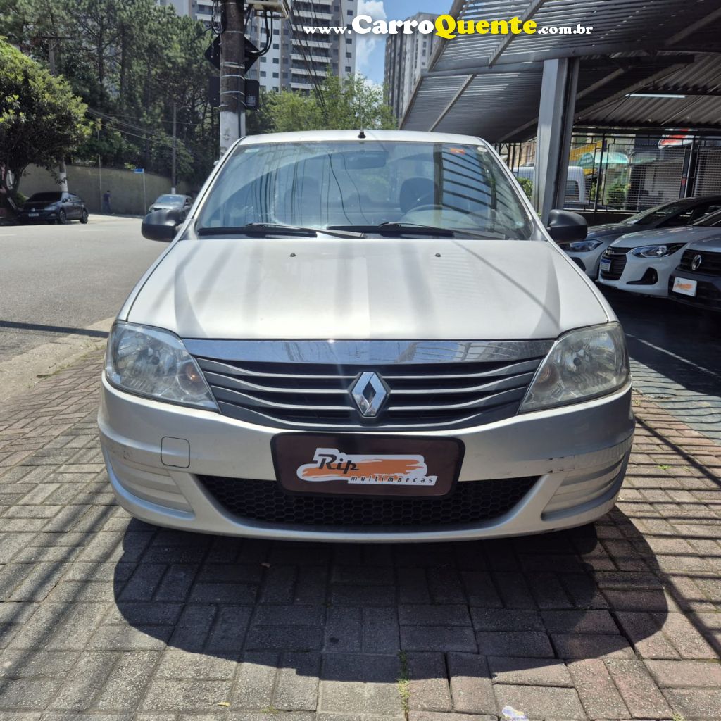 RENAULT   LOGAN AUTHENTIQUE HI-FLEX 1.0 16V 4P   PRATA 2012 1.0 FLEX - Loja