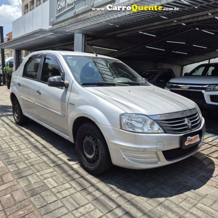 RENAULT   LOGAN AUTHENTIQUE HI-FLEX 1.0 16V 4P   PRATA 2012 1.0 FLEX