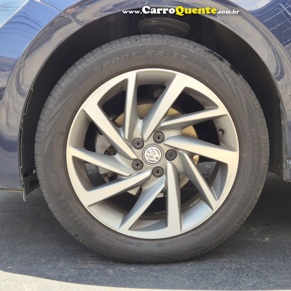 VOLKSWAGEN   VIRTUS HIGHLINE 200 TSI 1.0 FLEX 12V AUT   AZUL 2019 1.0 FLEX - Loja