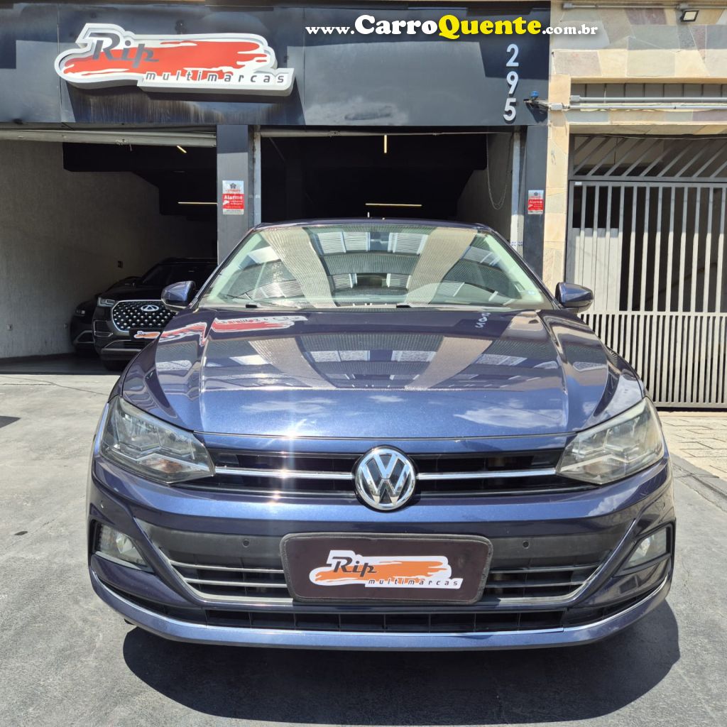 VOLKSWAGEN   VIRTUS HIGHLINE 200 TSI 1.0 FLEX 12V AUT   AZUL 2019 1.0 FLEX - Loja