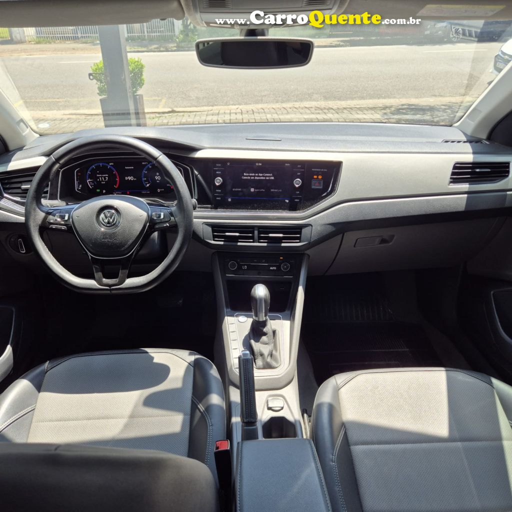 VOLKSWAGEN   VIRTUS HIGHLINE 200 TSI 1.0 FLEX 12V AUT   AZUL 2019 1.0 FLEX - Loja