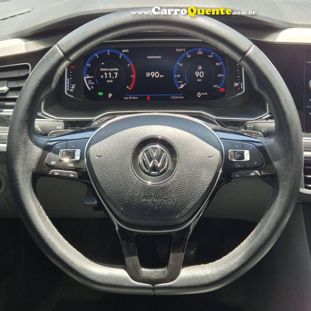 VOLKSWAGEN   VIRTUS HIGHLINE 200 TSI 1.0 FLEX 12V AUT   AZUL 2019 1.0 FLEX - Loja