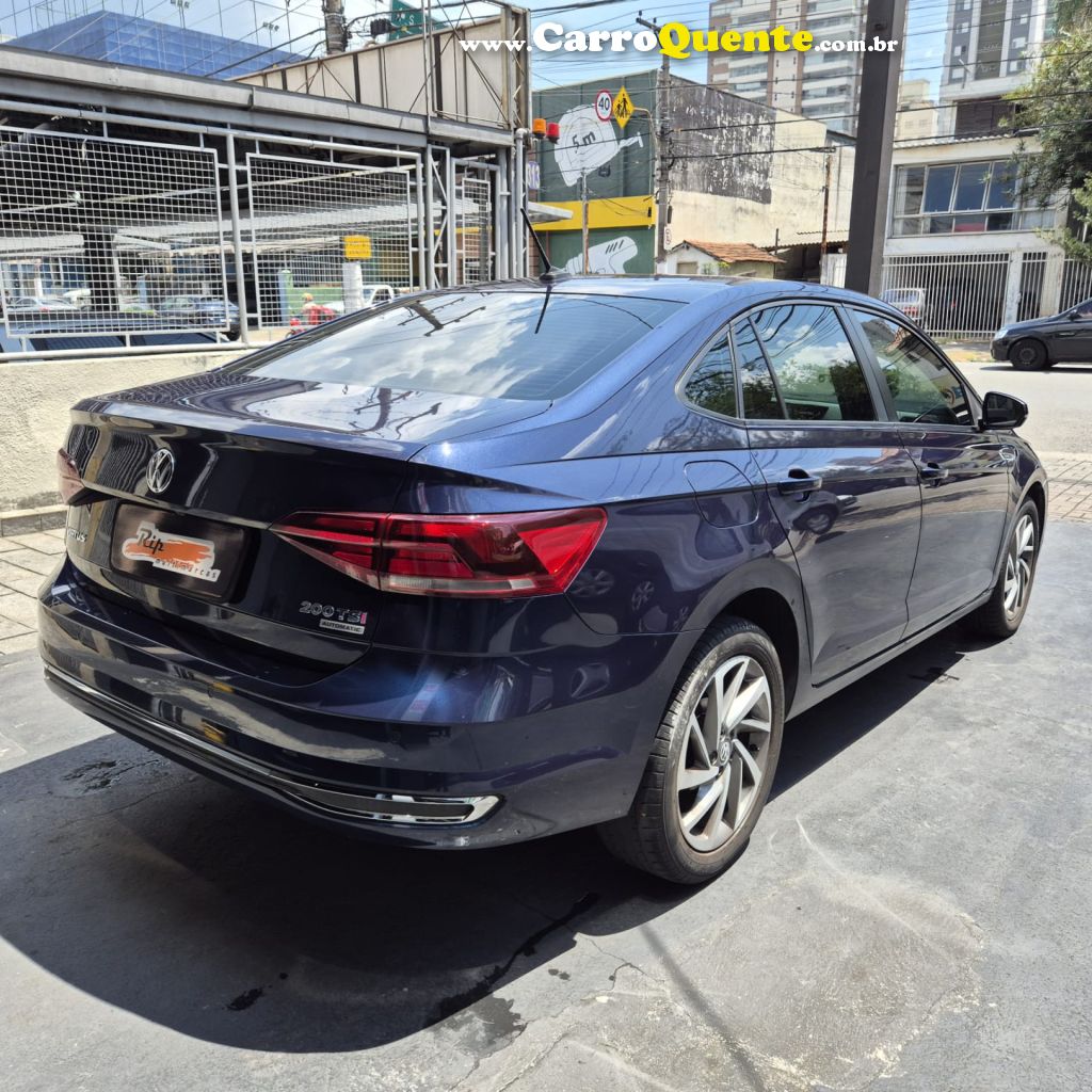 VOLKSWAGEN   VIRTUS HIGHLINE 200 TSI 1.0 FLEX 12V AUT   AZUL 2019 1.0 FLEX - Loja