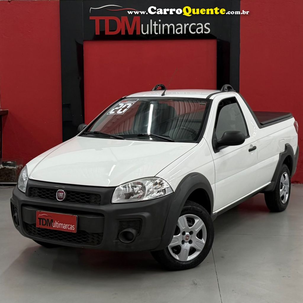 FIAT   STRADA WORKING 1.4 MPI FIRE FLEX 8V CS   BRANCO 2020 1.4 FLEX - Loja