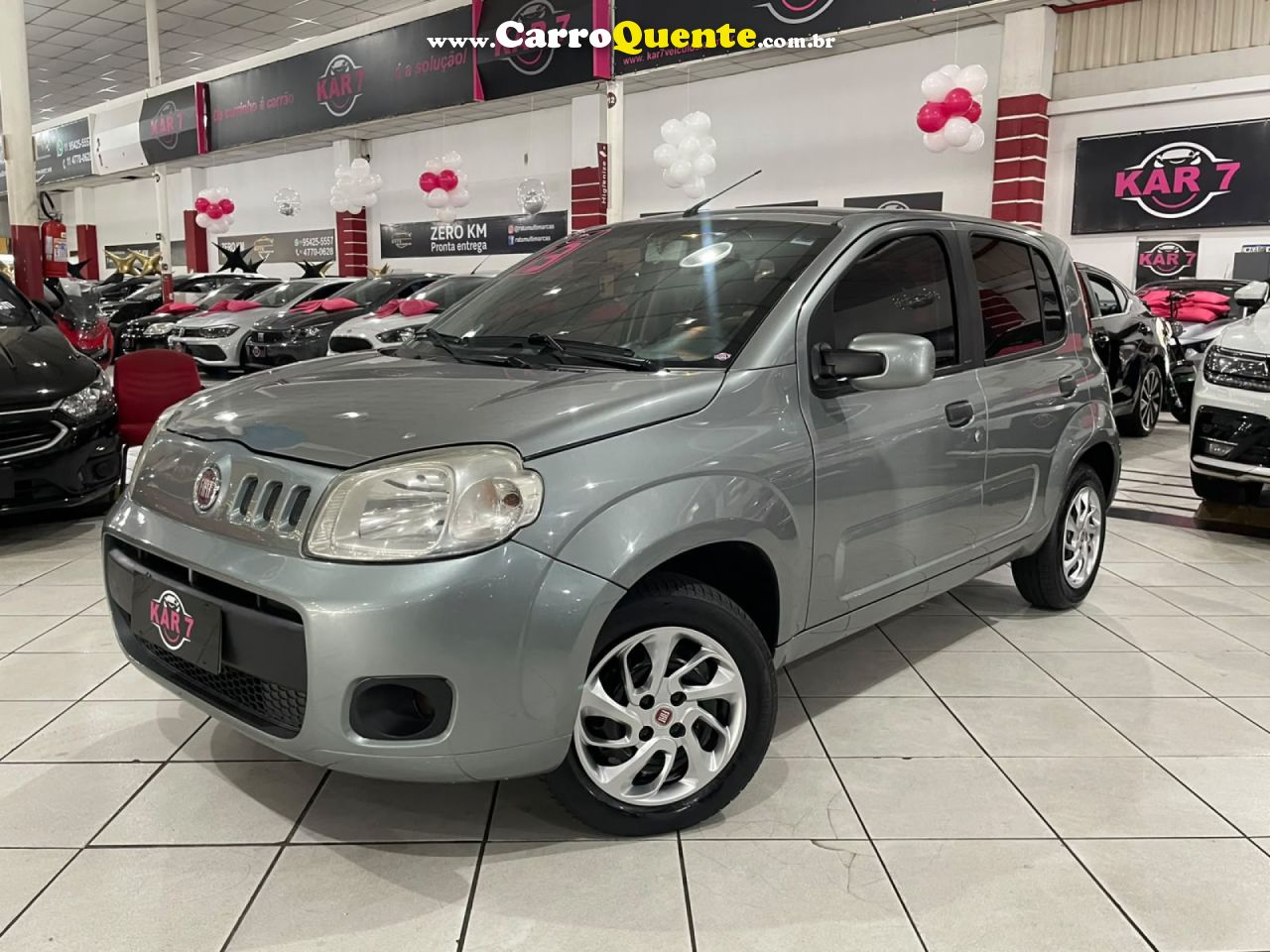FIAT   UNO ECONOMY 1.4 EVO FIRE FLEX 8V 4P   CINZA 2013 1.4 FLEX - Loja