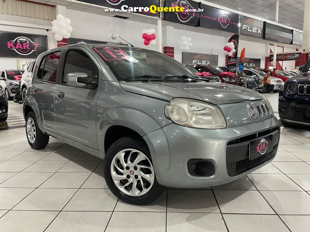 FIAT   UNO ECONOMY 1.4 EVO FIRE FLEX 8V 4P   CINZA 2013 1.4 FLEX - Loja