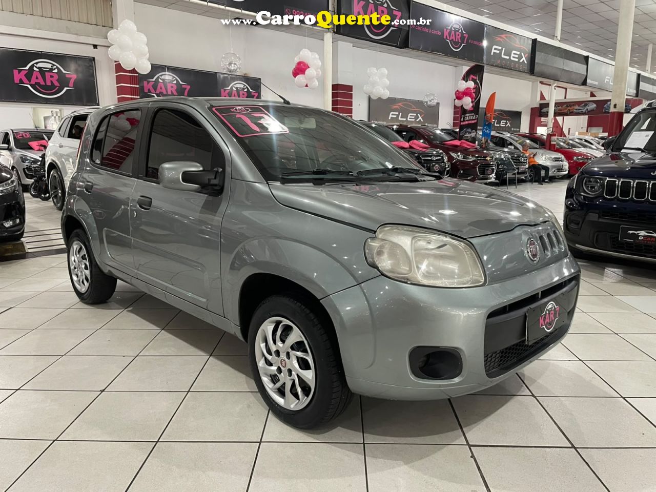 FIAT   UNO ECONOMY 1.4 EVO FIRE FLEX 8V 4P   CINZA 2013 1.4 FLEX - Loja