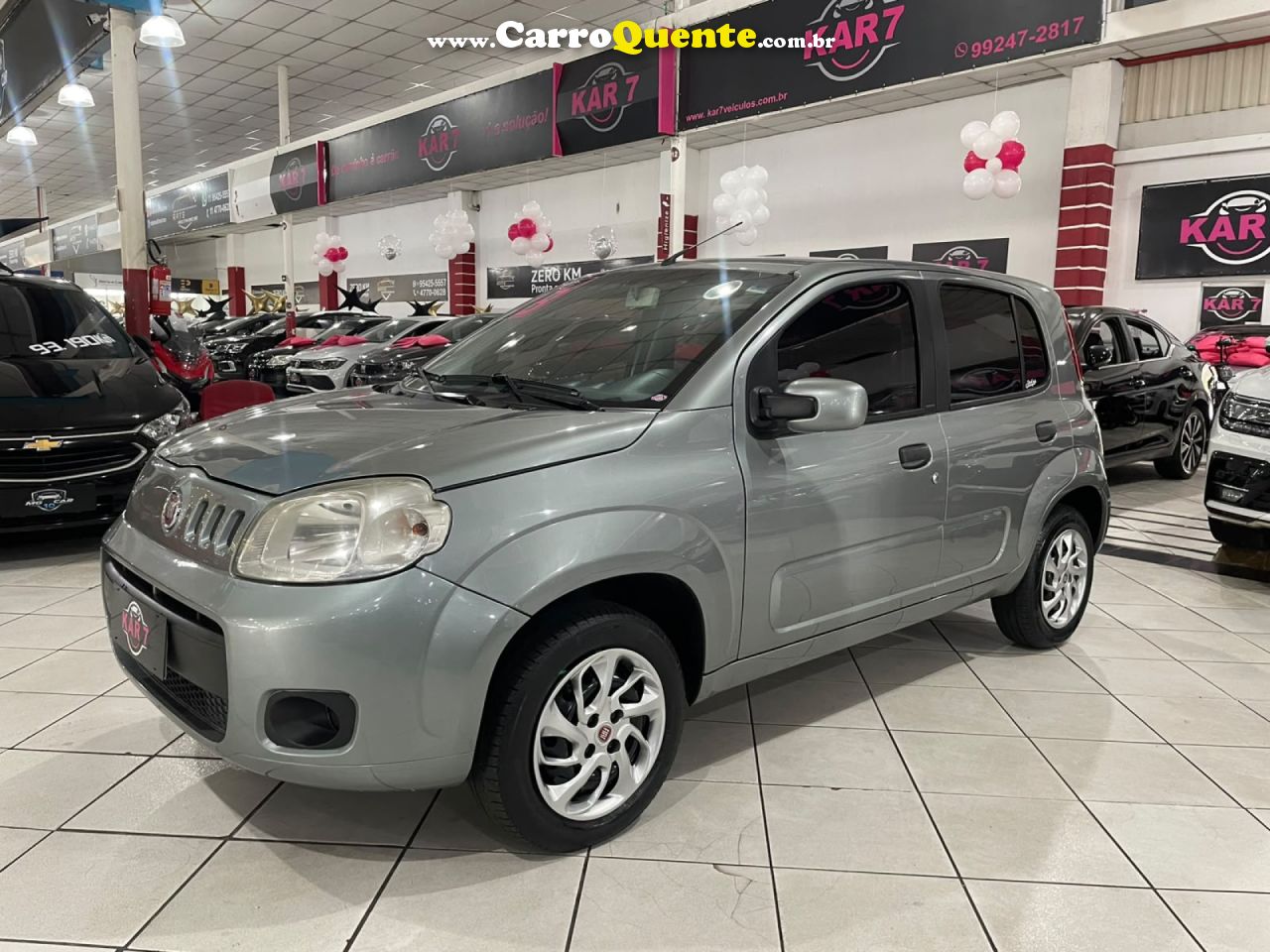 FIAT   UNO ECONOMY 1.4 EVO FIRE FLEX 8V 4P   CINZA 2013 1.4 FLEX - Loja