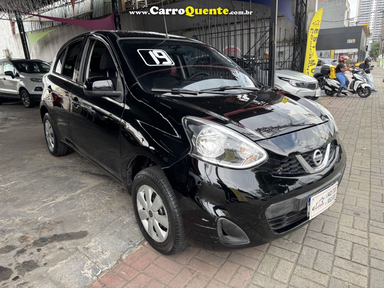 NISSAN   MARCH S 1.0 12V FLEX 5P   PRETO 2019 1.0 FLEX - Loja