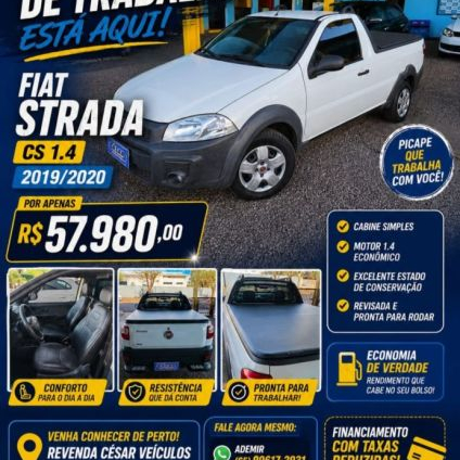 FIAT   STRADA HD WK CC   BRANCO 2019 1.4 FLEX